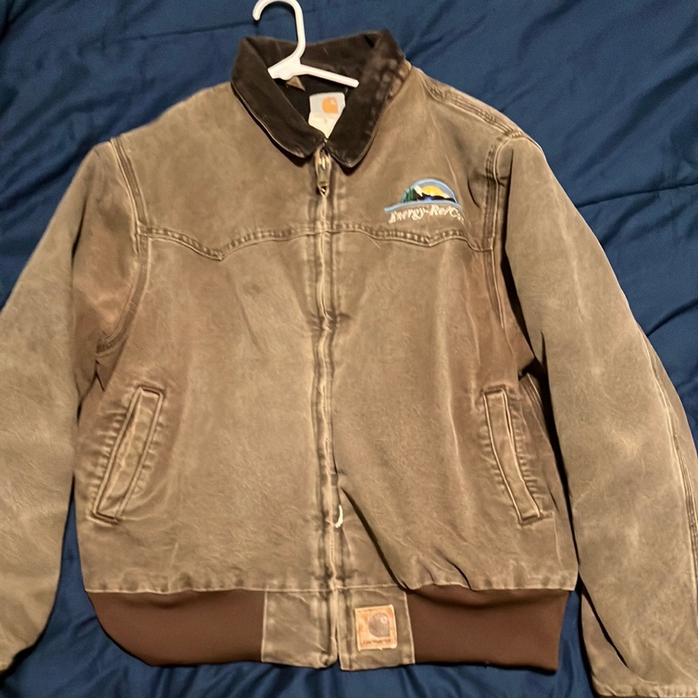 Carhartt jacket tan/brown large